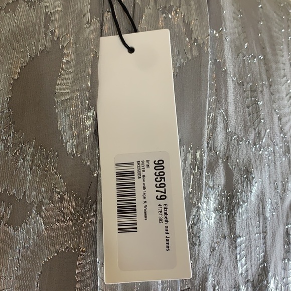 Ariel Metallic Top In Pale Steel/silver size small NWT - Picture 11 of 17